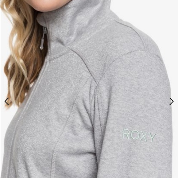 ❄️ Roxy Harmony Shimmer Zip-Up Mock Neck Fleece ❄️ - Picture 5 of 5